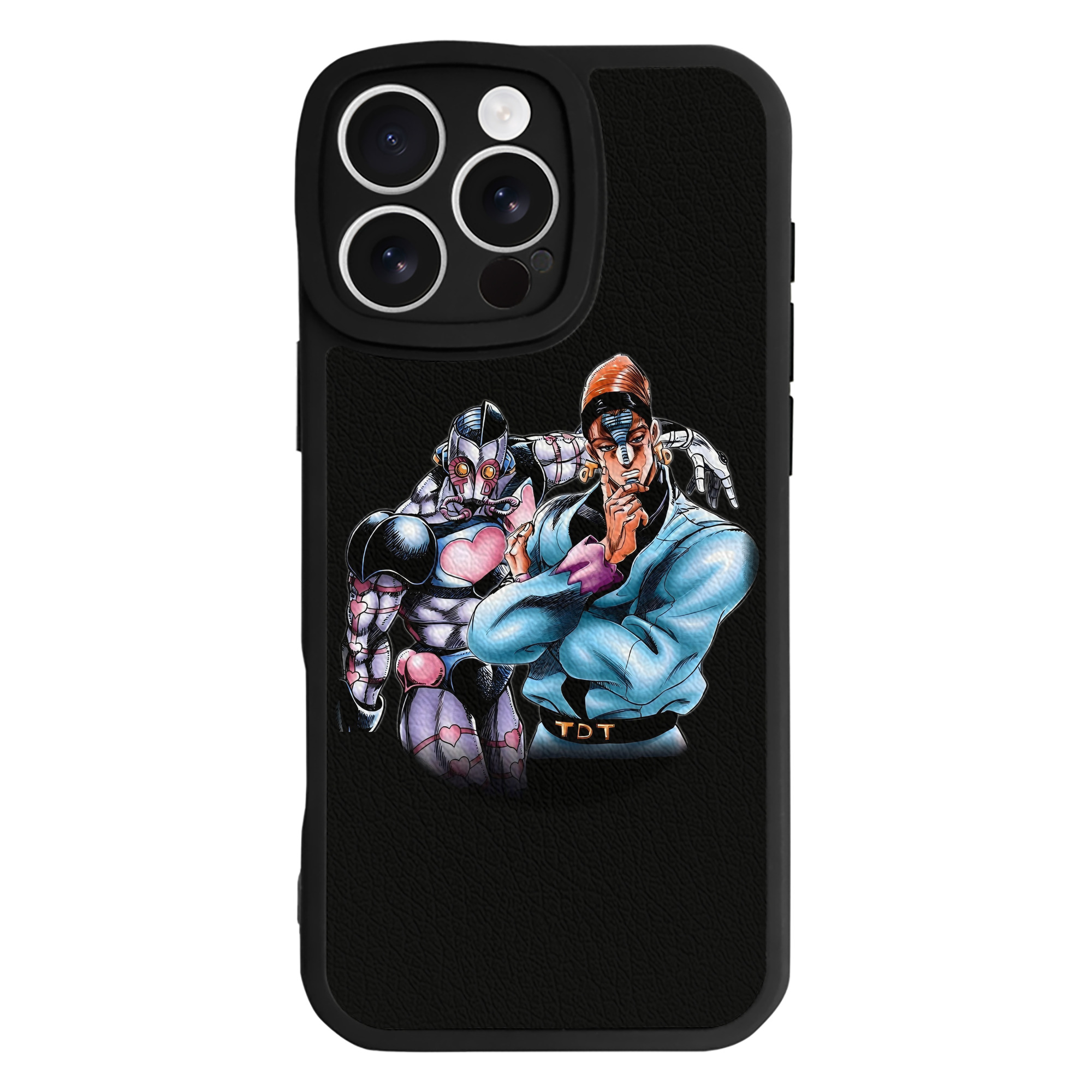 （画像用） ジョジョの奇妙な冒険 ひがしかた じょうすけ JoJo's Bizarre Adventure Higashikata Josuke 【iPhone 16シリーズ対応】シリコンスマホケース（レザー調） 材質：シリコン